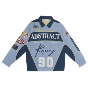 Abstract Racing Jacket (Pre-Sale) Jacket S / Light Blue,M / Light Blue,L / Light Blue,XL / Light Blue,2XL / Light Blue,3XL / Light Blue Dark Gray