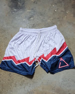 Minimal Abstract Shorts Shorts White/Red/Blue / Small,White/Red/Blue / Medium,White/Red/Blue / Large,White/Red/Blue / XL,White/Red/Blue / 2XL Light Slate Gray