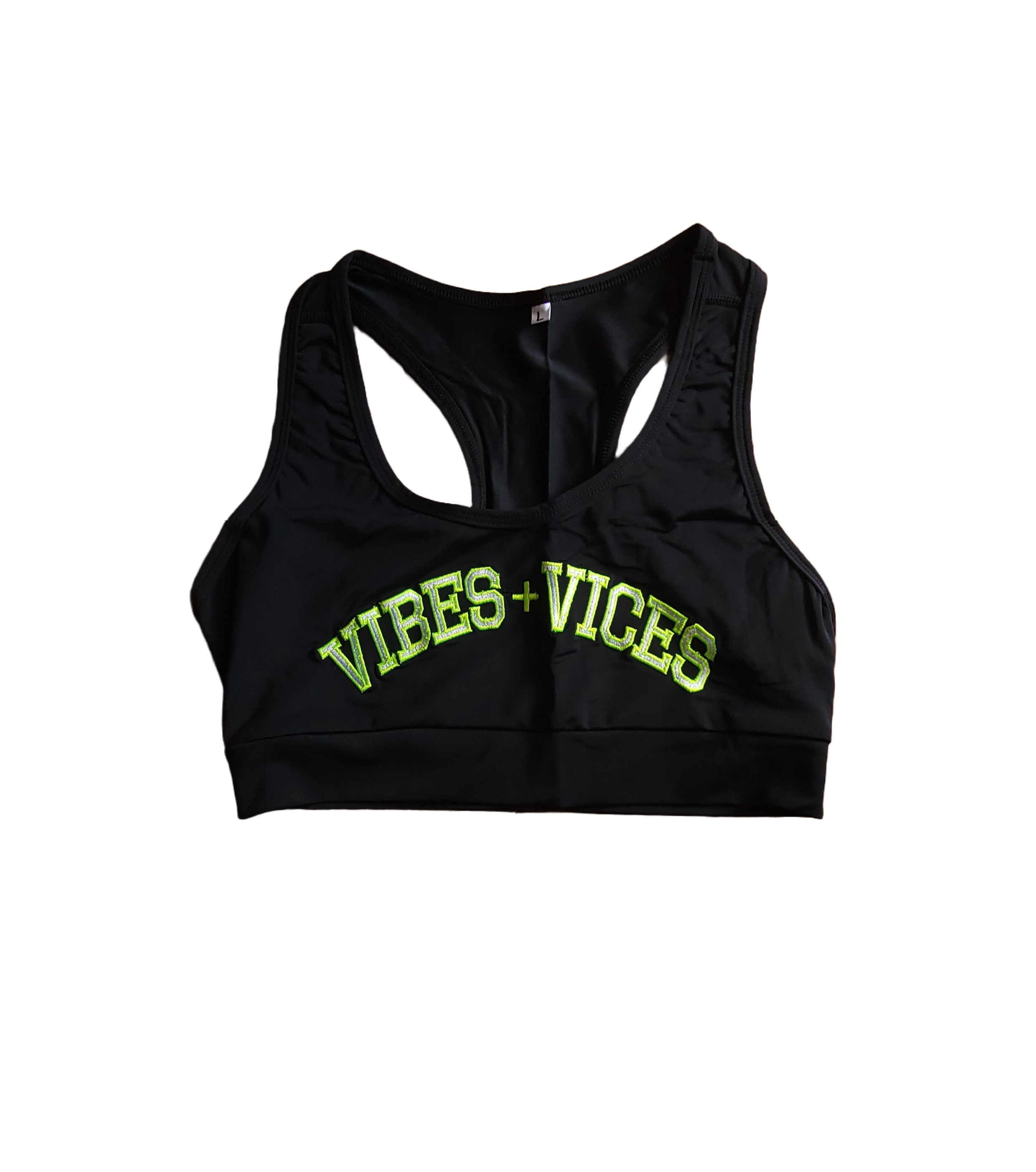 Vibes and Vices Sports Bra Sports Bra Small / Pink/Neon,Small / Bulls,Small / White/Neon,Small / Black/Neon,Medium / Pink/Neon,Medium / Bulls,Medium / White/Neon,Medium / Black/Neon,Large / Pink/Neon,Large / Bulls,Large / White/Neon,Large / Black/Neon,X-Large / Pink/Neon,X-Large / Bulls,X-Large / White/Neon,X-Large / Black/Neon,2X-Large / Pink/Neon,2X-Large / Bulls,2X-Large / White/Neon,2X-Large / Black/Neon,3X-Large / Pink/Neon,3X-Large / Bulls,3X-Large / White/Neon,3X-Large / Black/Neon Black